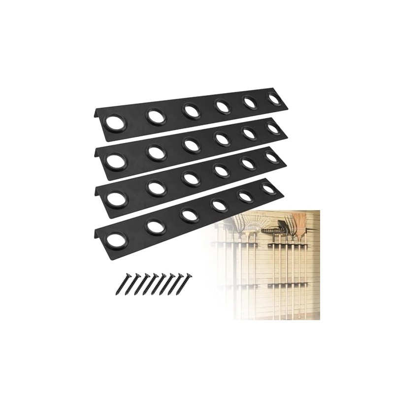 4PCS Trailer Rack,Landscape Truck Trailer Rack,Heavy Duty 6-Tools Hand Rack