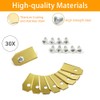 FOTEEMO Robotic Lawnmower Replacement Blades Titanium, Robotic Lawnmower Blade Compatible