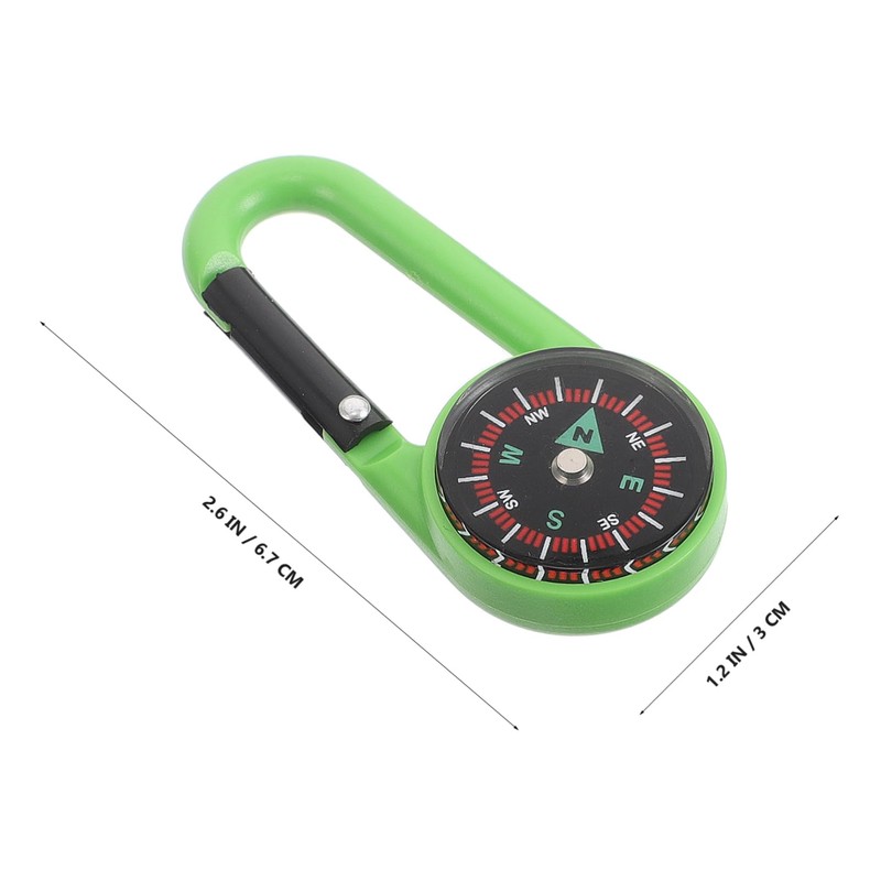 Outanaya Lightweight Carabiner Compass Buckle Mini Outdoor Compass for Hiking