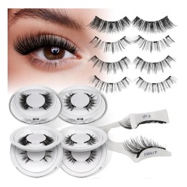 Kit De Pestañas Magnéticas Quewel, 4 Pares B