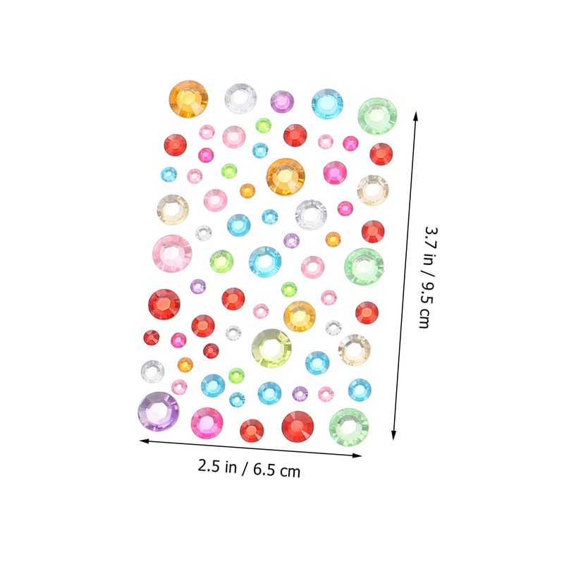 Outanaya 12 Sheets Face Gems Rhinestone Stickers for Eye Makeup