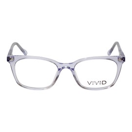 Calabria Vivid Designer Reading Eye Glasses 912 Glossy Crystal Clear-Transparent 51 mm