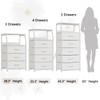Furnulem Tall 4 Drawers Dresser, Vertical Storage Tower for Bedroom,