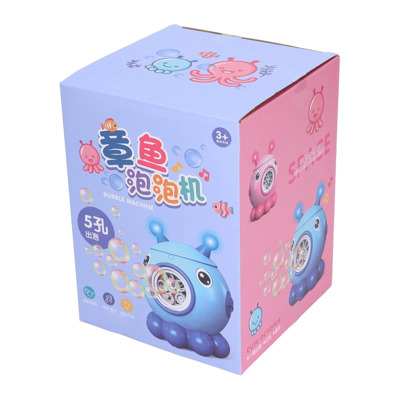 Bubble Machine Cartoon Automatic Bubble Light Music Five Hole Bubble