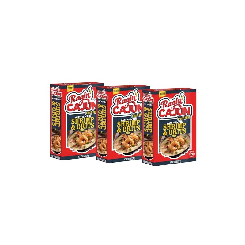 Ragin Cajun Shrimp and Grits 8oz (Pack of 3)