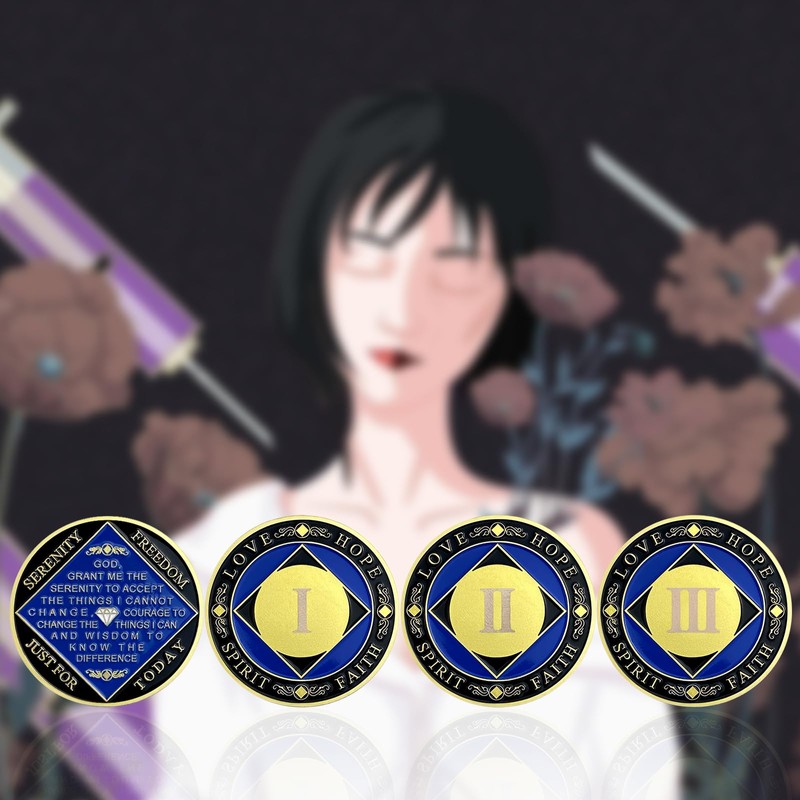 3 Year NA Medallion Gold Plated Narcotics Anonymous Coins Birthday