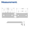 4 Pack Ultra Thin Cabinet Door Magnets Stick on Cabinet