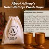 ADHYAY Netra Neti Neem Wood Eye Wash Cups-Ayurvedic Healing With