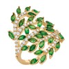 Palm Beach Jewelry 14K Yellow Gold-Plated Marquise Cut Simulated Emerald
