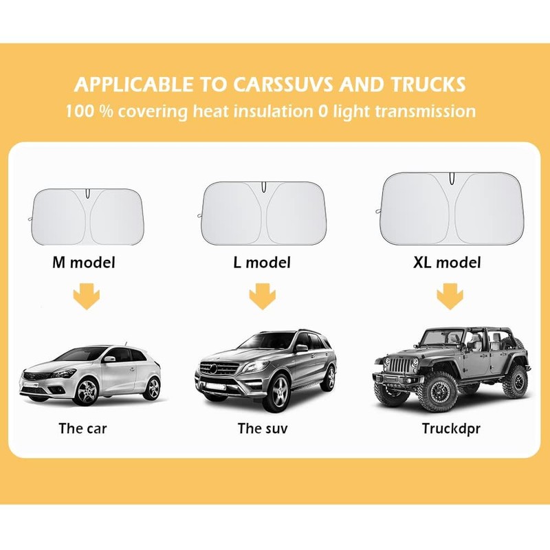 Sun Protection Car Windscreen Cover Summer Foldable Car Windscreen Sun