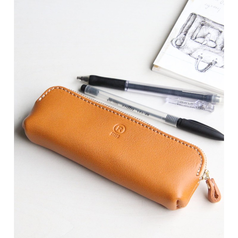 Polcolosso Slim Leather Pencil Case, Pencil Case, Tochigi Leather, Made