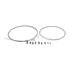 TAKPART Universal Reparaturset Bowdenzug Seilzug Gaszug Schaltzug Kupplungszug mit 9x Nippel für Fahrrad Roller Mofa Moped