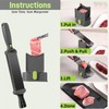 Manual Fresh Meat Slicer, 17 IN 1 Stainless Steel Cleaver