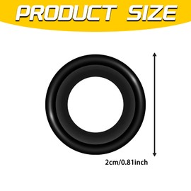 QKYS 10PCS M12 Car Oil Drain Plug Gasket for Ford Lincoln Mercury, Rubber Oil Drain Plug Crush Washer Replacement OEM#F5TZ-6734-BA, Engine Oil Pan Drain Plug Sealing Gasket for SUV, Truck, RV