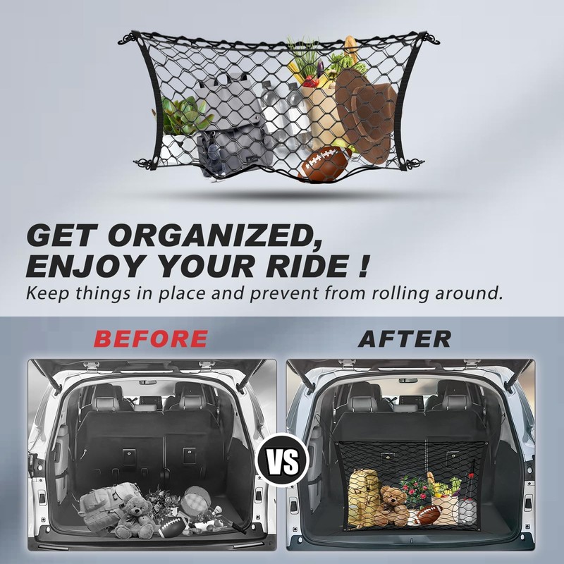 Karltys Envelope Style Cargo Net for Toyota Sienna 2026 2025