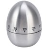 Cooking Timer Egg Shaped Clear Scale Design Manual Mechanical 60
