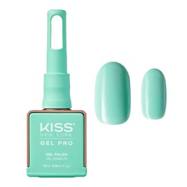 Kiss New York Gel Nail Polish Soak Off UV LED Gel Polish 10mL Nail Art Salon Manicure DIY HEMA FREE, TPO FREE, Made in USA (Apple Mint)