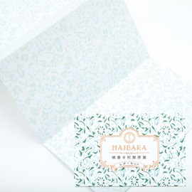 Haibara Perforation Letter Set [Jabara Binsen Stationery Stationery Set Horizontal Writing, 60 Sheets, 6 Envelopes, Single Stationery Envelope Set, Large Capacity, Stylish, Nihonbashi Hibara