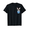 Bunny Rabbit With Sunglasses In Pocket, Happy Easter Day T-Shirt