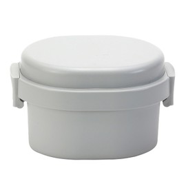 Miyoshi Seisakusho 0101-0161 GEL-COOL Lunch Box with Integrated Ice Pack, Dome S, Oyster Gray