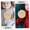 Kisangel 12 pcs Double Sided Round Monthly Milestone Markers Growth