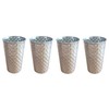 BURI Set of 4 Drinking Cups Stainless Steel Cups 500