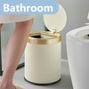 URALFA 2Pack Bathroom Trash Can with Lid, Small Garbage Can