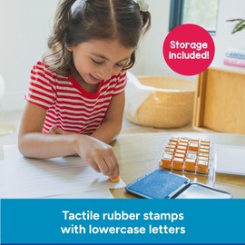 Educational Insights Lowercase Alphabet Rubber Stamps - Letter Stamps for Kids, Set of Teacher Stampers for Classroom, Must-Haves for Teachers, Fine Motor Skills, Toddler ABC Stampers for Ages 4+