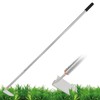 HRADHOL Japanese Weeding Sickle Hoe,57.8''Stainless Steel Standing Weeding Tool,Angular Weed
