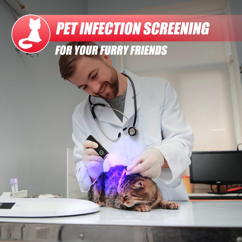 ULTRAFIRE Flat EDC Flashlight with White Light, UV and Red