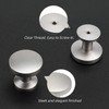 homdiy 10 Pack Brushed Nickel Cabinet Knobs Silver Dresser Drawer
