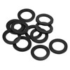 PATIKIL M20 Rubber Flat Washers 12 Pack 20mm Inner Diameter