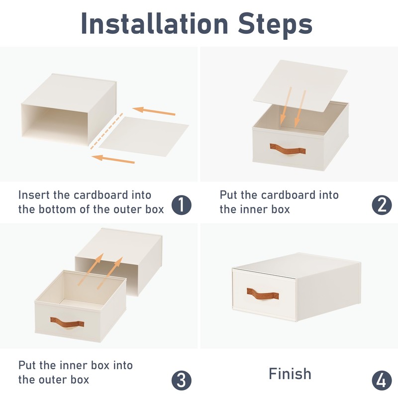 DIMJ Closet Organizers and Storage - Fabric Storage Bins with