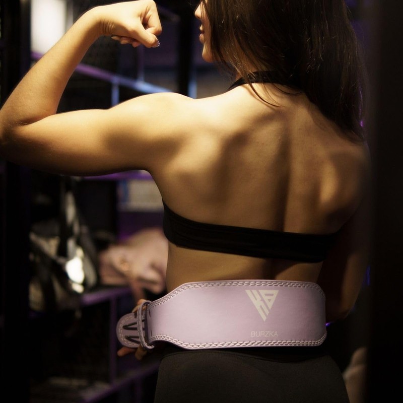 BURZKA Faja Cinturón Pesas Gym Crossfit Mujer Hombre Piel Premium