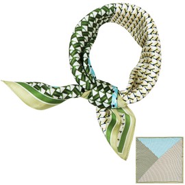 ZhaoCo 100% Natural Mulberry Silk Scarf, 53 x 53 cm Silk Scarf Graphic Print Small Soft Square Silk Scarf for Women, Ss53-028