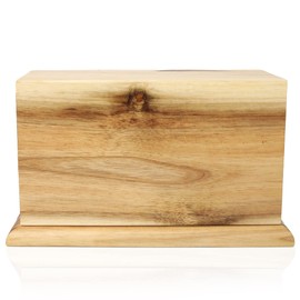 Royal Matter Wooden Cremation Pet Urn Box with Sleeping Cat Design - Oak, Black Walnut and Beech Keepsake Urns in Loving Memory of Pets - Hand Carved Memorial for Pet Ashes - 30 Cubic Inches
