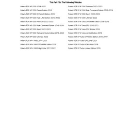 TUSK Cooler Mount Brackets Black Powder Coated for Polaris RZR XP 1000 2014-2021