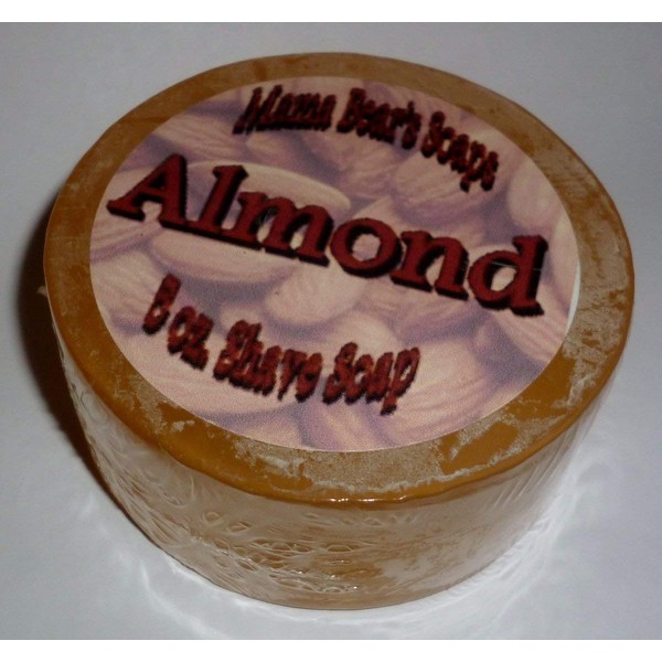 Mama Bear's Natural Shaving Soap with Almond Fragrance Oil