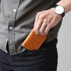 Polcolosso Original Tochigi Leather Bi-Fold License Case, Made in Japan,