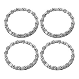 PATIKIL Bike Ball Crank Bearings 3/16" x 16 Balls Set of 4 Stainless Steel Bicycle Bearings Parts Replacement Accessories for Bike Front Fork Silver