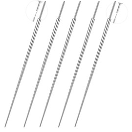 Amazleer 5 Pcs Stainless Steel Piercing Taper 20G 0.8mm Piercing Kit Changing Tool Puncture Jewellery Taper Ear Piercing Kit (5)