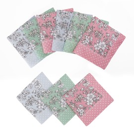 Houlife Women's 100% Cotton Floral Printed Handkerchief Elegant Hankies, 18x18 Inches