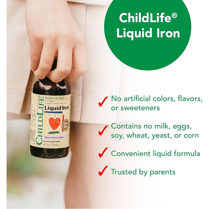 ChildLife Essentials Liquid Iron 4 Fluid Ounces (118 mL) Natural