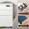 DEVAISE 3 Drawer File Cabinet with Combination Lock，Fully Assembled Metal