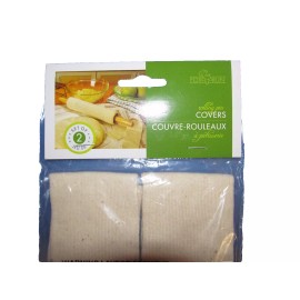 Fox Run Rolling Pin Covers.  2PK  #4175  100% Cotton Washable  NEW