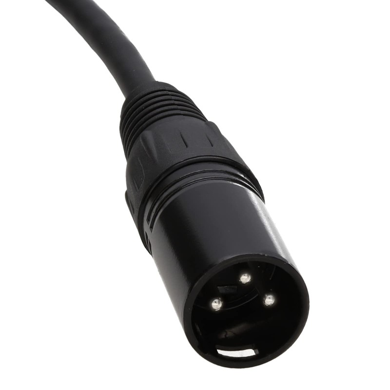 Pulse XLR Microphone Male to Female Audio Cable Black 1.5