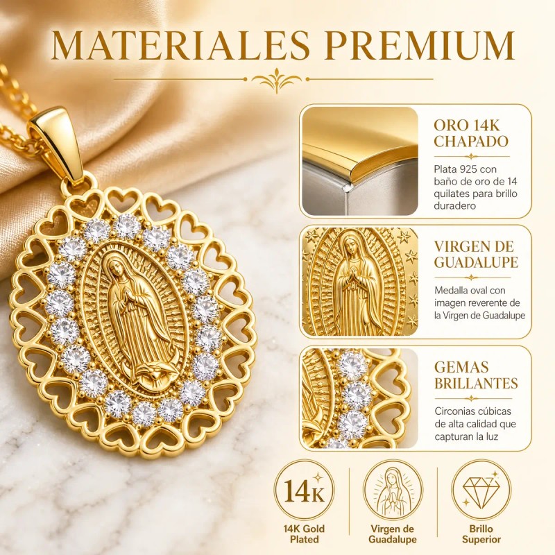 CLINKARD - Collar De Medalla Religiosa En Oro Un Detalle