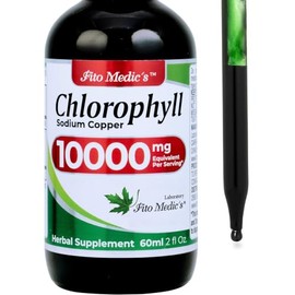 FITO MEDIC'S Lab | Liquid Chlorophyll | Chlorophyll Liquid Drops | 50 mg 200:1 Ratio Extract per Serving