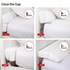 MABOZOO Pillow Wedge for Headboard Gap,White Bed Wedge Gap Filler