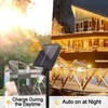Outdoor Solar Fairy Lights, 8 m Waterproof Curtain Lights, 8